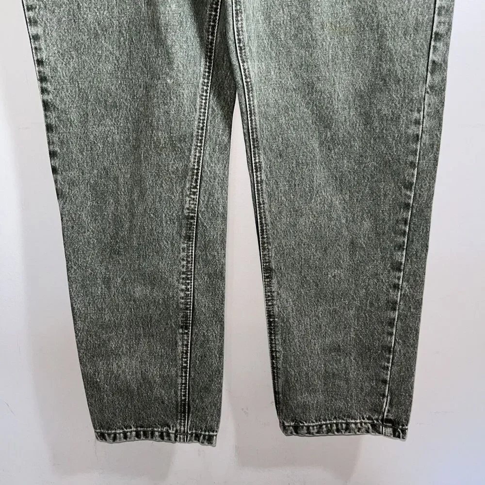 Urban Outfitters BDG Button Up Slim Straight Jeans Women's 30 Stone Washed Olive